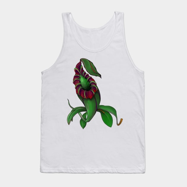 Botanical Nepenthes Pitcher Plant Carnivorous Plant Gift Idea Tank Top by Venus Fly Trap Shirts